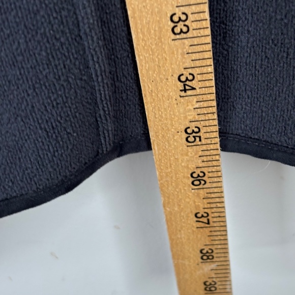 LL Bean Fleece Duffle Coat XL Hood Pocket Charcoal Retro Fall 90s Preppy Classic - Picture 7 of 10